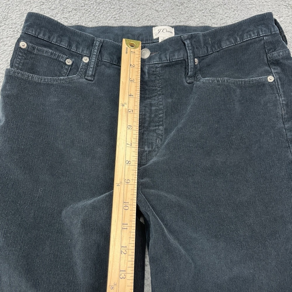 J Crew Corduroy Pants‎ Womens 32x27 Black Vintage Slim Straight Classic Preppy - Picture 5 of 10